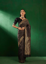 Suha Womens Fashion Ethnic Black Color Sarees-MLSHWSA1293BLK0ONE