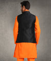 Hangup Men Standard Solid Men's Indian Wear-Black_2_76_Nehru