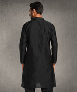 Hangup Men Standard Solid Men's Indian Wear-Black_8_B8_Lkurta