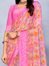 Saree Mall Women's Chiffon Pink Printed Designer Saree With Blouse Piece-CHERY27801B