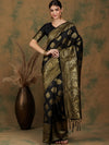 Suha Womens Fashion Ethnic Black Color Sarees-MLSHWSA1100BLK0ONE