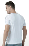 Huetrap White Mens Short Sleeve Graphic Printed Tshirt-HT17MKGRAWHT00535