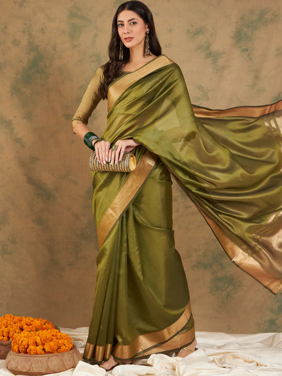 Suha Womens Fashion Ethnic Green Color Sarees-MLSHWSA1227GRN0ONE