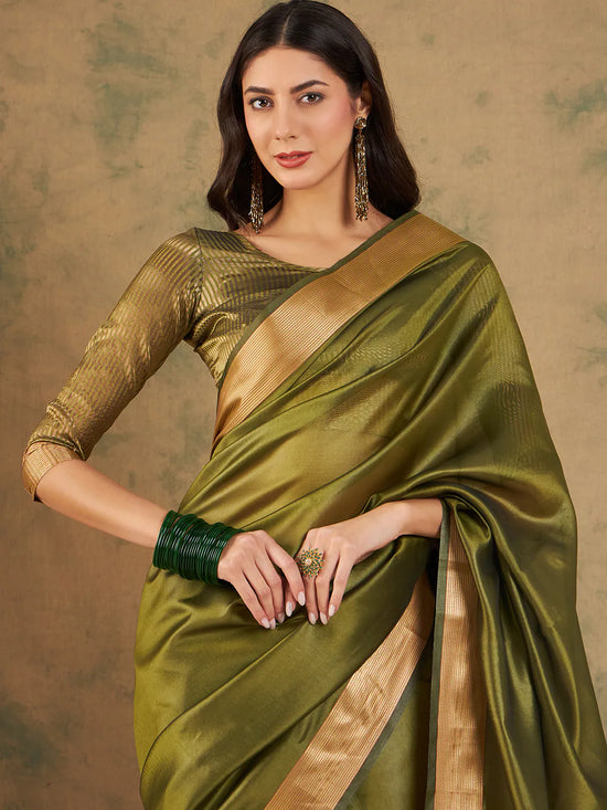 Suha Womens Fashion Ethnic Green Color Sarees-MLSHWSA1227GRN0ONE