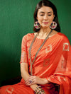 Suha Womens Fashion Ethnic Orange Color Sarees-MLSHWSA1297ORG0ONE