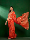 Suha Womens Fashion Ethnic Orange Color Sarees-MLSHWSA1297ORG0ONE