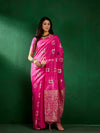 Suha Womens Fashion Ethnic Pink Color Sarees-MLSHWSA1296PNK0ONE