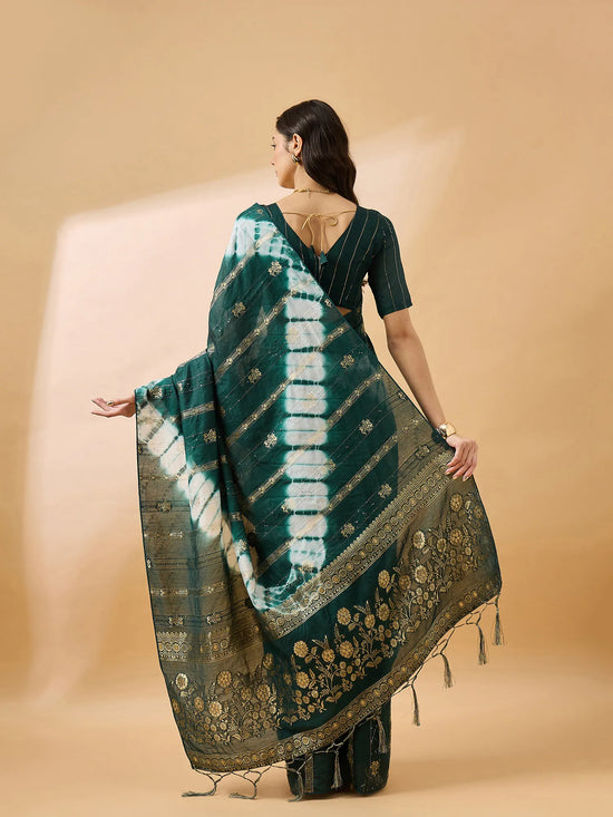 Suha Womens Fashion Ethnic Green Color Sarees-MLSHWSA1300GRN0ONE