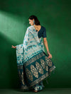 Suha Womens Fashion Ethnic Teal Color Sarees-MLSHWSA1302TEL0ONE