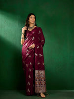 Suha Womens Fashion Ethnic Maroon Color Sarees-MLSHWSA1307MRN0ONE