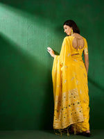 Suha Womens Fashion Ethnic Mustard Color Sarees-MLSHWSA1306MUS0ONE