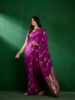 Suha Womens Fashion Ethnic Purple Color Sarees-MLSHWSA1308PUP0ONE