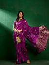 Suha Womens Fashion Ethnic Purple Color Sarees-MLSHWSA1308PUP0ONE