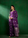 Suha Womens Fashion Ethnic Wine Color Sarees-MLSHWSA1310WNE0ONE