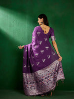 Suha Womens Fashion Ethnic Wine Color Sarees-MLSHWSA1310WNE0ONE