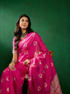 Suha Womens Fashion Ethnic Pink Color Sarees-MLSHWSA1315PNK0ONE