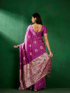 Suha Womens Fashion Ethnic Lavender Color Sarees-MLSHWSA1311LVR0ONE