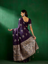 Suha Womens Fashion Ethnic Navy Blue Color Sarees-MLSHWSA1314NBL0ONE