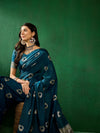 Suha Womens Fashion Ethnic Teal Color Sarees-MLSHWSA1312TEL0ONE