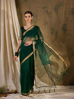 Suha Womens Fashion Ethnic Green Color Sarees-MLSHWSA1369GRN0ONE