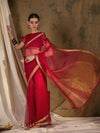 Suha Womens Fashion Ethnic Red Color Sarees-MLSHWSA1371RED0ONE