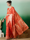 Suha Womens Fashion Ethnic Orange Color Sarees-MLSHWSA1416ORG0ONE