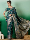 Suha Womens Fashion Ethnic Teal Color Sarees-MLSHWSA1418TEL0ONE