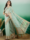 Suha Womens Fashion Ethnic Sea Green Color Sarees-MLSHWSA1428SGR0ONE