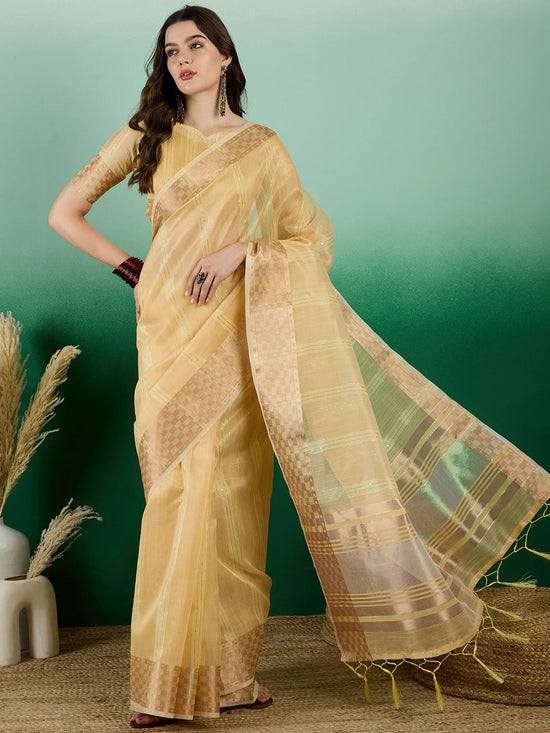 Suha Womens Fashion Ethnic Yellow Color Sarees-MLSHWSA1429YLW0ONE