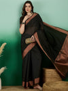 Suha Womens Fashion Ethnic Black Color Sarees-MLSHWSA1430BLK0ONE