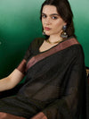 Suha Womens Fashion Ethnic Black Color Sarees-MLSHWSA1430BLK0ONE