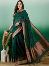 Suha Womens Fashion Ethnic Green Color Sarees-MLSHWSA1432GRN0ONE