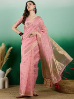 Suha Womens Fashion Ethnic Pink Color Sarees-MLSHWSA1445PNK0ONE