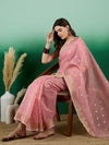 Suha Womens Fashion Ethnic Pink Color Sarees-MLSHWSA1445PNK0ONE