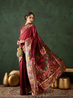 Suha Womens Fashion Ethnic Maroon Color Sarees-MLSHWSA1463MRN0ONE