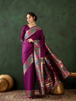 Suha Womens Fashion Ethnic Purple Color Sarees-MLSHWSA1465PUP0ONE