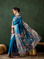 Suha Womens Fashion Ethnic Teal Color Sarees-MLSHWSA1467TEL0ONE