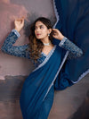 Avanshee Women's Latest Georgette Solid Saree With Unstiched Embroidred Blouse-AVN-1705-RAMA