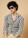 Rigo Stripes Crochet Shirt