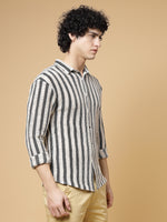 Rigo Stripes Crochet Shirt