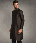 Hangup Men Standard Solid Men's Indian Wear-Choclate_8_B7_Lkurta