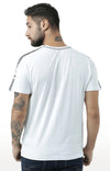 Huetrap White Mens Short Sleeve Graphic Printed Tshirt-HT18MKGRAWHT00276