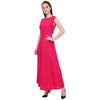 Aawari Rayon Plain Gown For Girls and Women Pink-AM086-Pink