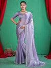 Saree Mall Women's Chiffon Lavendar Embellished Designer Saree With Blouse Piece-DHNIYA661D