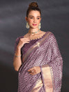 Saree Mall Women's Art  Mauve Printed Designer Saree With Blouse Piece-DIAMNDCK01D