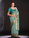 Saree Mall Women's Art  Light Blue Printed Designer Saree With Blouse Piece-DIAMNDCK02C