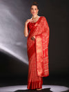 Saree Mall Women's Art  Red Printed Designer Saree With Blouse Piece-DIAMNDCK02D