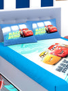 Disney Max Thorttle Cars Cotton Double Bedsheet Set- King Size-DIS-03-217-D