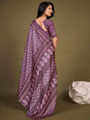 Saree Mall Women's Dola  Mauve Printed Designer Saree With Blouse Piece-DOLA148C