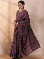 Saree Mall Women's Dola  Brown Printed Designer Saree With Blouse Piece-DOLA201D